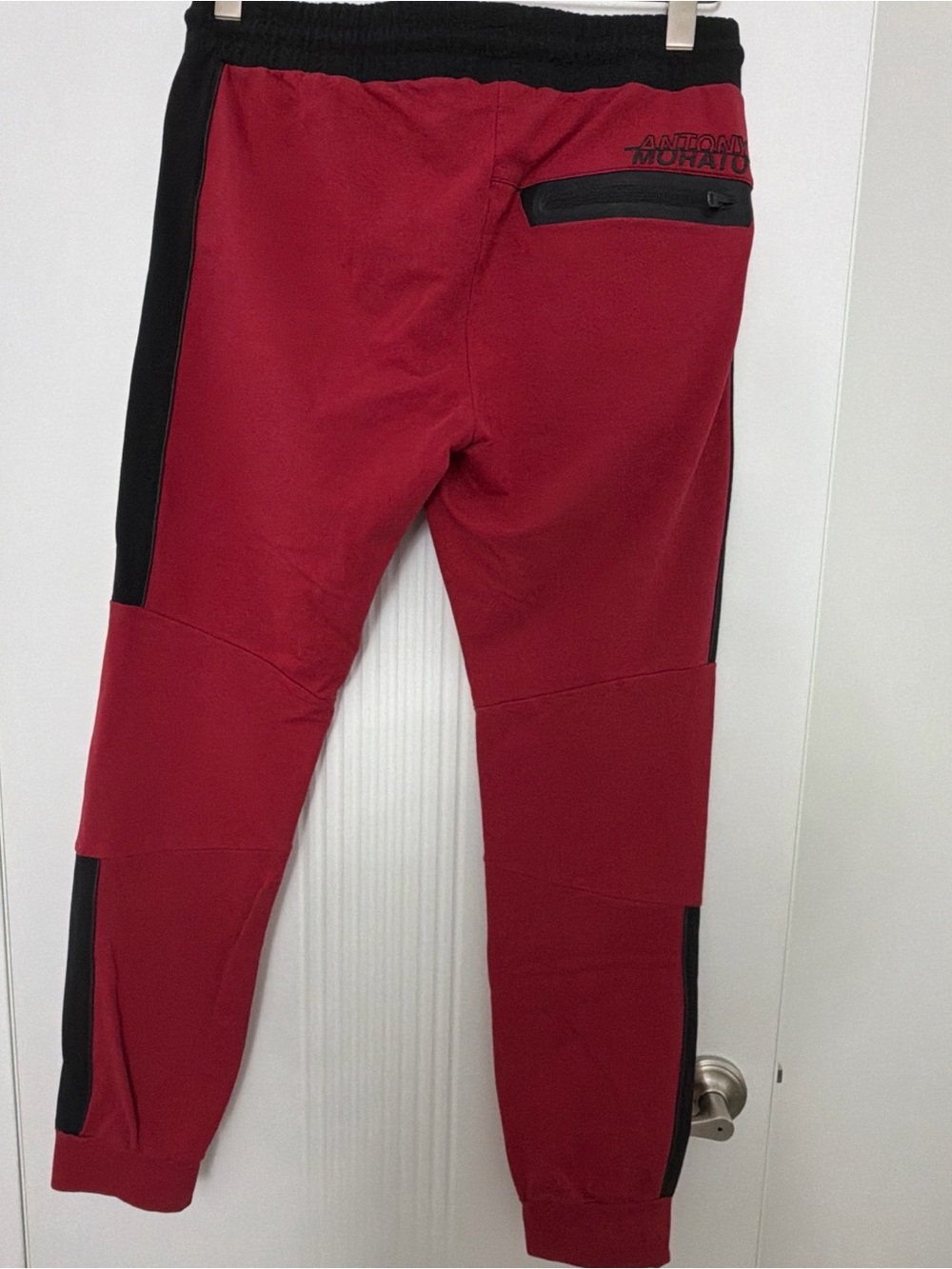 Antony Morato Red and Black Men's Jogger Pants